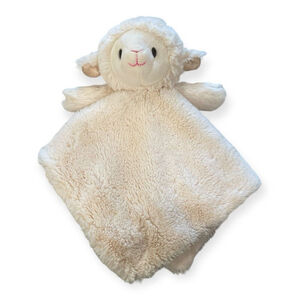 Kellytoy Unisex Infant Lamb Lovey Rattle Baby Toy Security Blanket Stuffed Anima